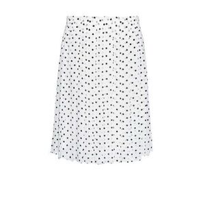 Theory Lewdill pleated Polka dot skirt sz 6
